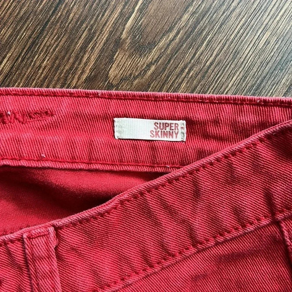 Red Jeans | Arizona Jean Co | Skinny Jeans | Red - Picture 6 of 9